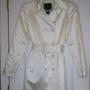 I.N.C. Satin Adjustable-Belt Trench Coat